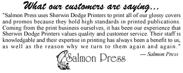 Salmon Press testimonial